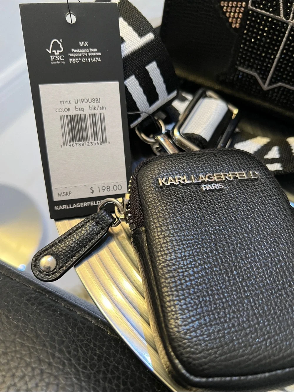 Karl Lagerfeld black tote
